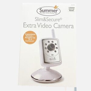 NEW Summer Infant Extra Video Camera SLIM & Secure Baby Monitor Camera #28390